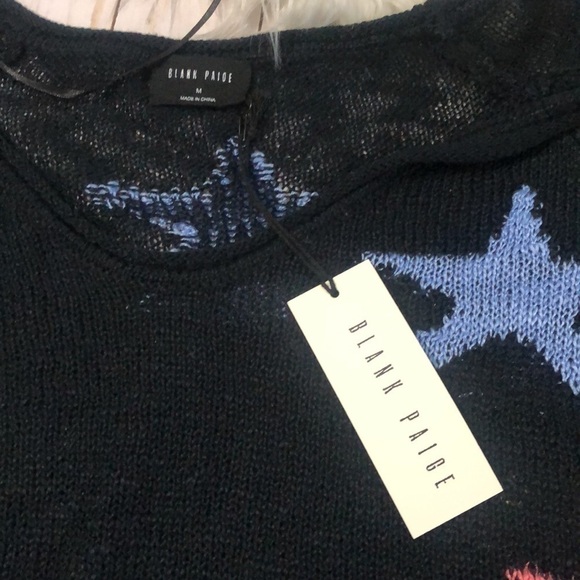 Blank Paige Star Sweater size M NWT - Picture 4 of 8